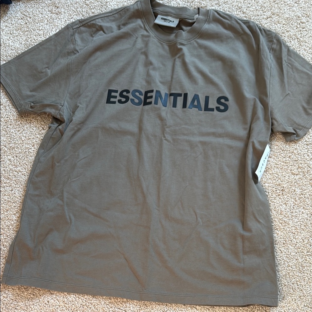 Essentials Men's Tan T-Shirt